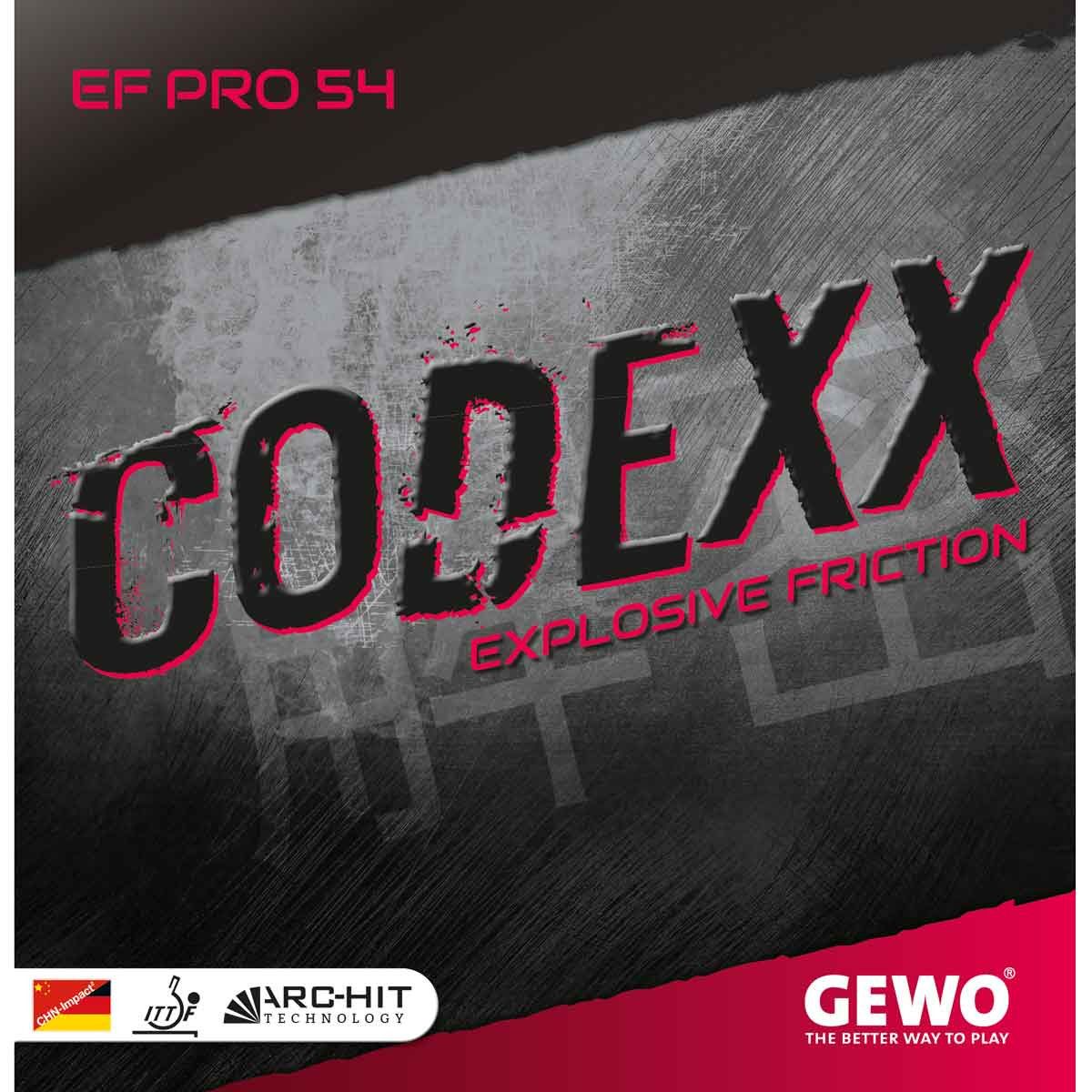 Onlineangebot GEWO Belag Codexx EF Pro 54 rot 2,0 mm