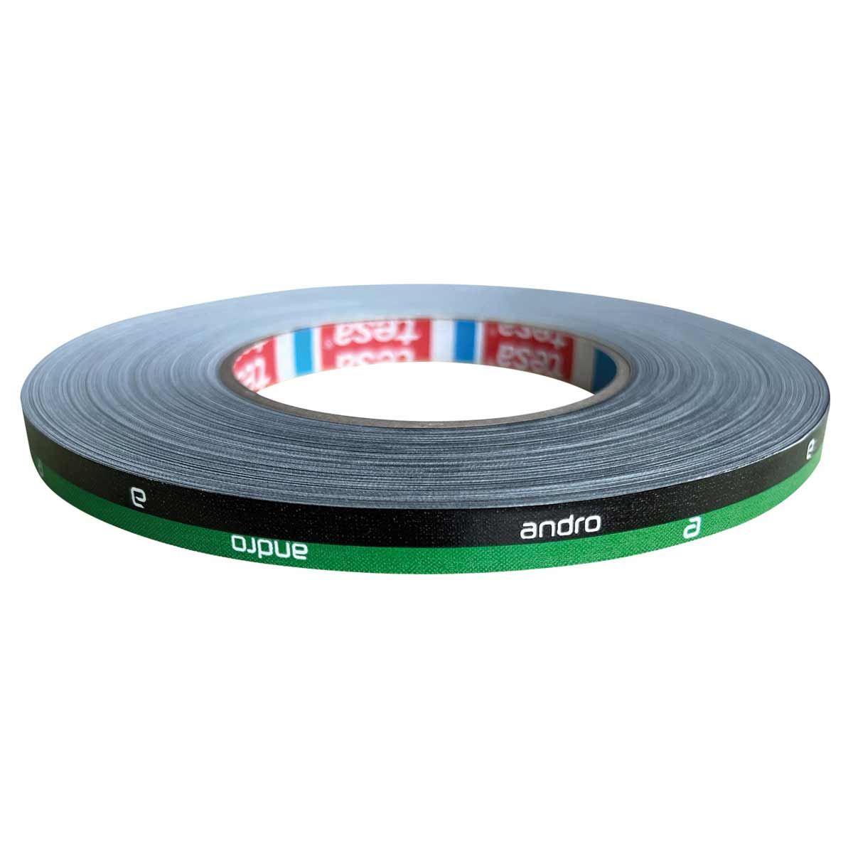 andro Kantenband Stripes 10mm/50m schwarz/grün