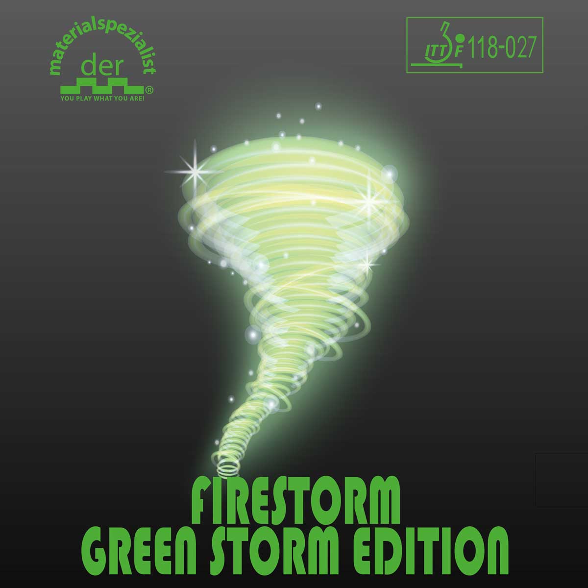 der materialspezialist Belag Firestorm Green Storm