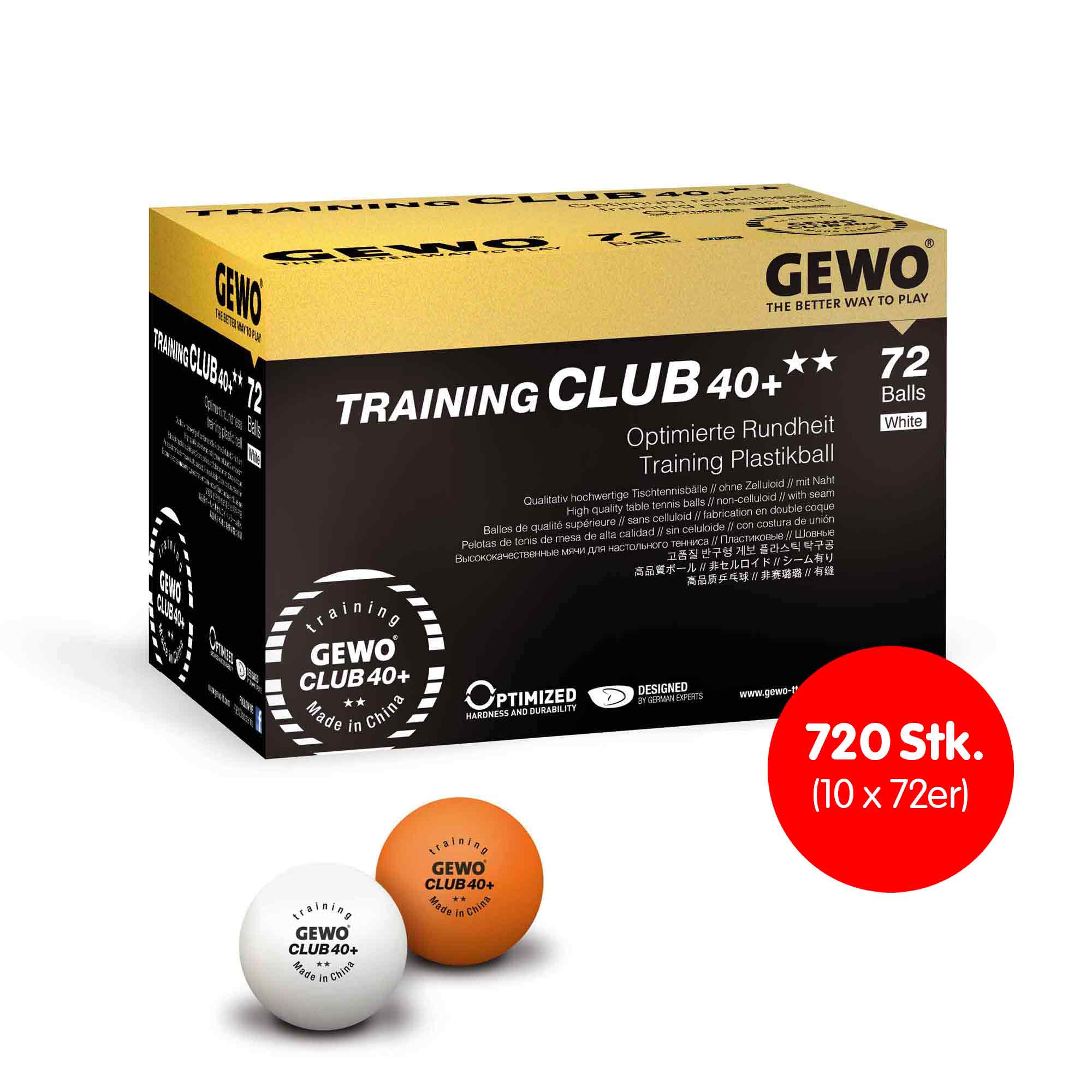 GEWO Ball Training Club 40+ ** 10x 72er Karton